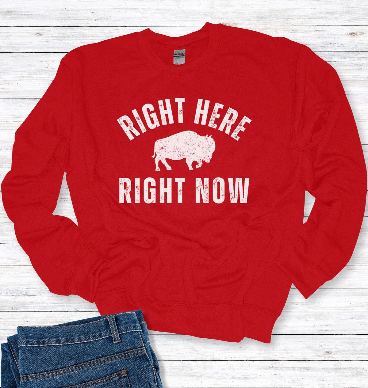 Right Here Right Now Crew Neck