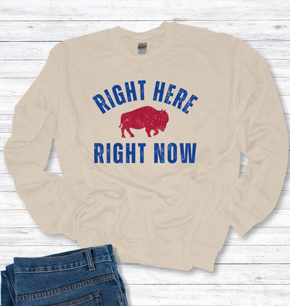 Right Here Right Now Crew Neck