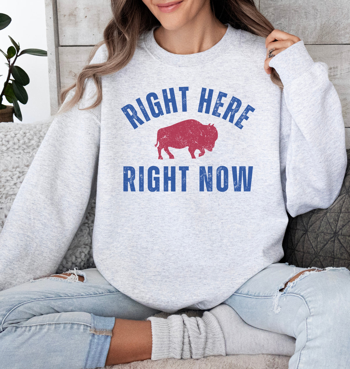 Right Here Right Now Crew Neck