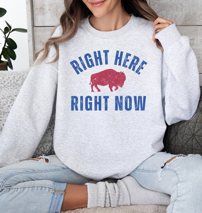 Right Here Right Now Crew Neck
