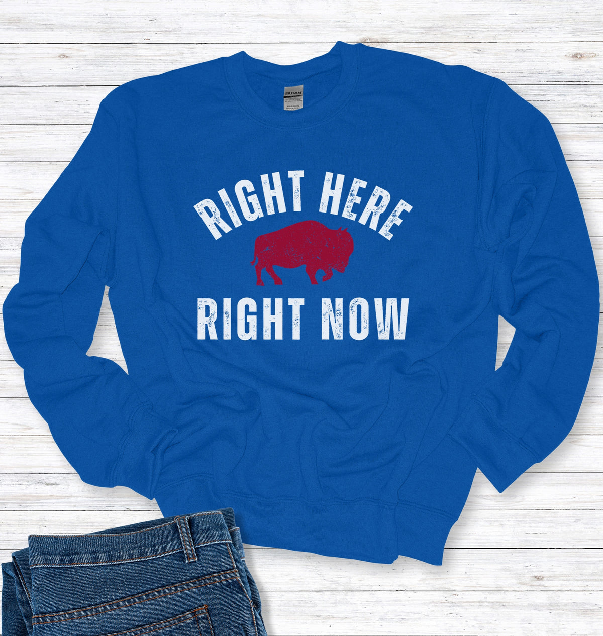 Right Here Right Now Crew Neck